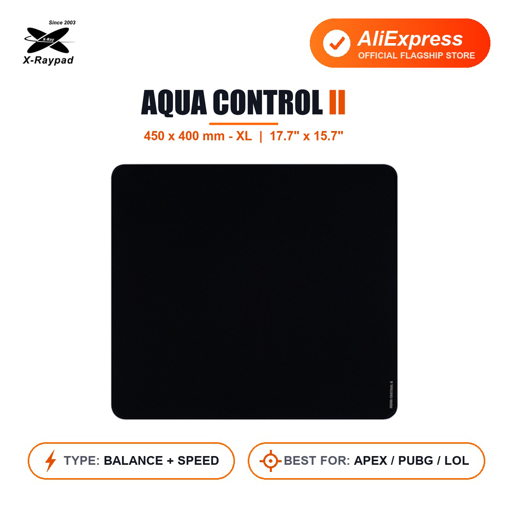 Esports Gaming Mouse Pad - 450x400x4mm XL X-Raypad 아쿠아 컨트롤 2