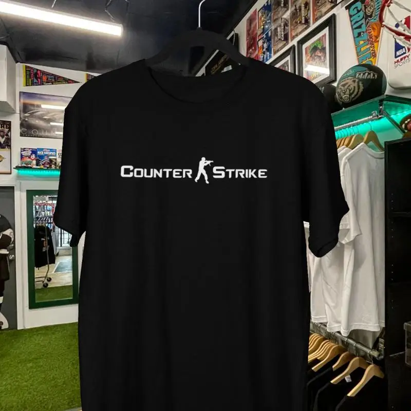 Esports Gaming Logos - 빈티지 카운터 스트라이크 텍스트 로고 티셔츠