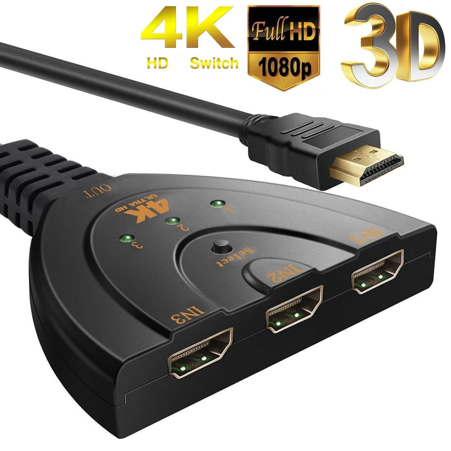 Esports Gaming Hub - HDMI 호환 스위치 4K*2K 3D 미니