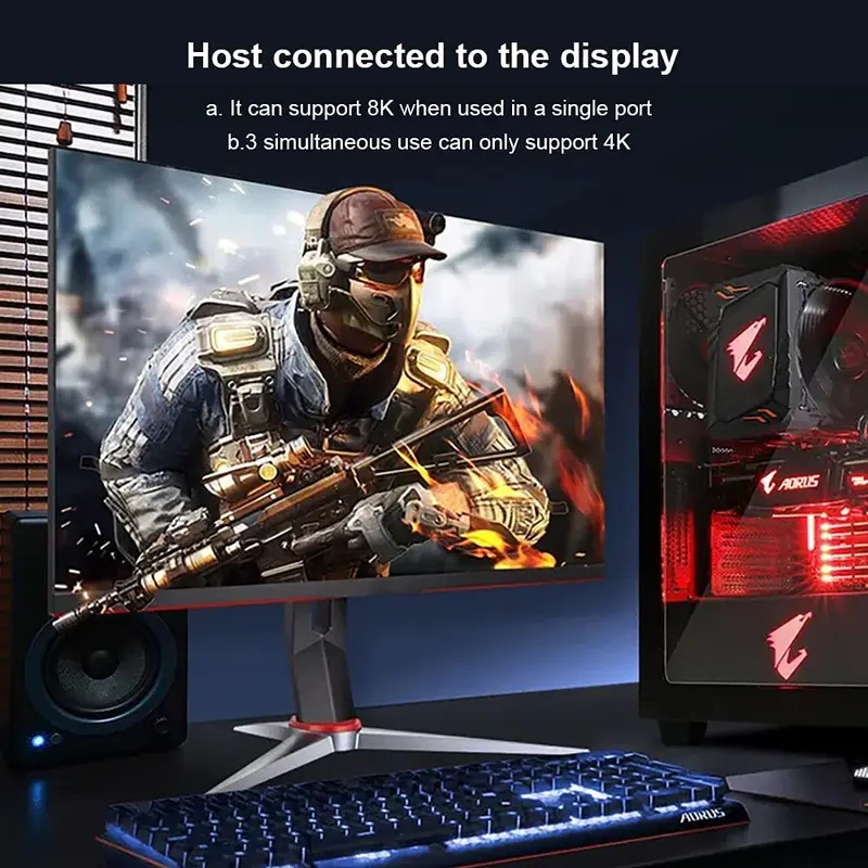 MST 디스플레이포트 분배기 1입력 3출력 8K@30H - Esports Gaming Hub 리뷰 및 가격