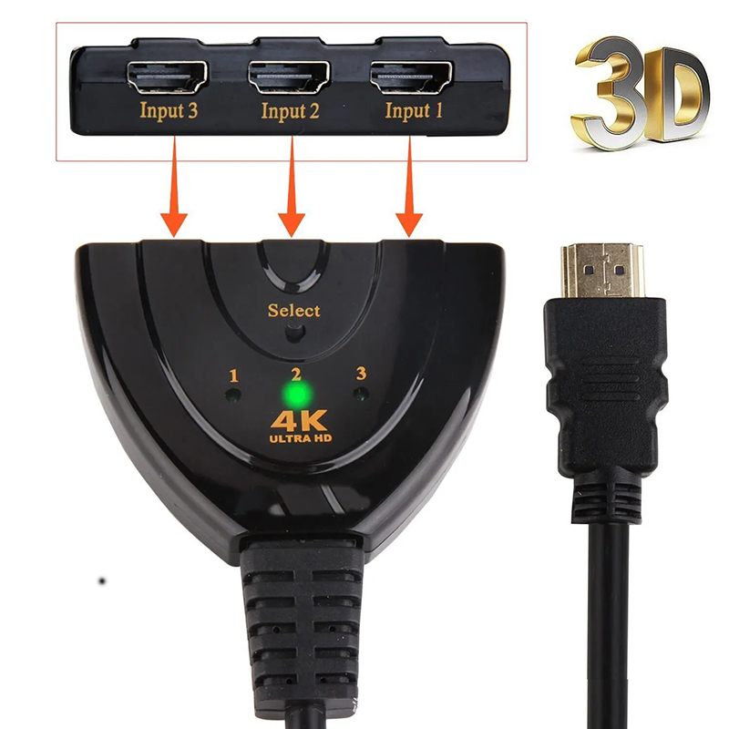 HDMI 호환 스위치 KVM 분배기 4K 2K 3D 3 - Esports Gaming Hub 리뷰 및 가격