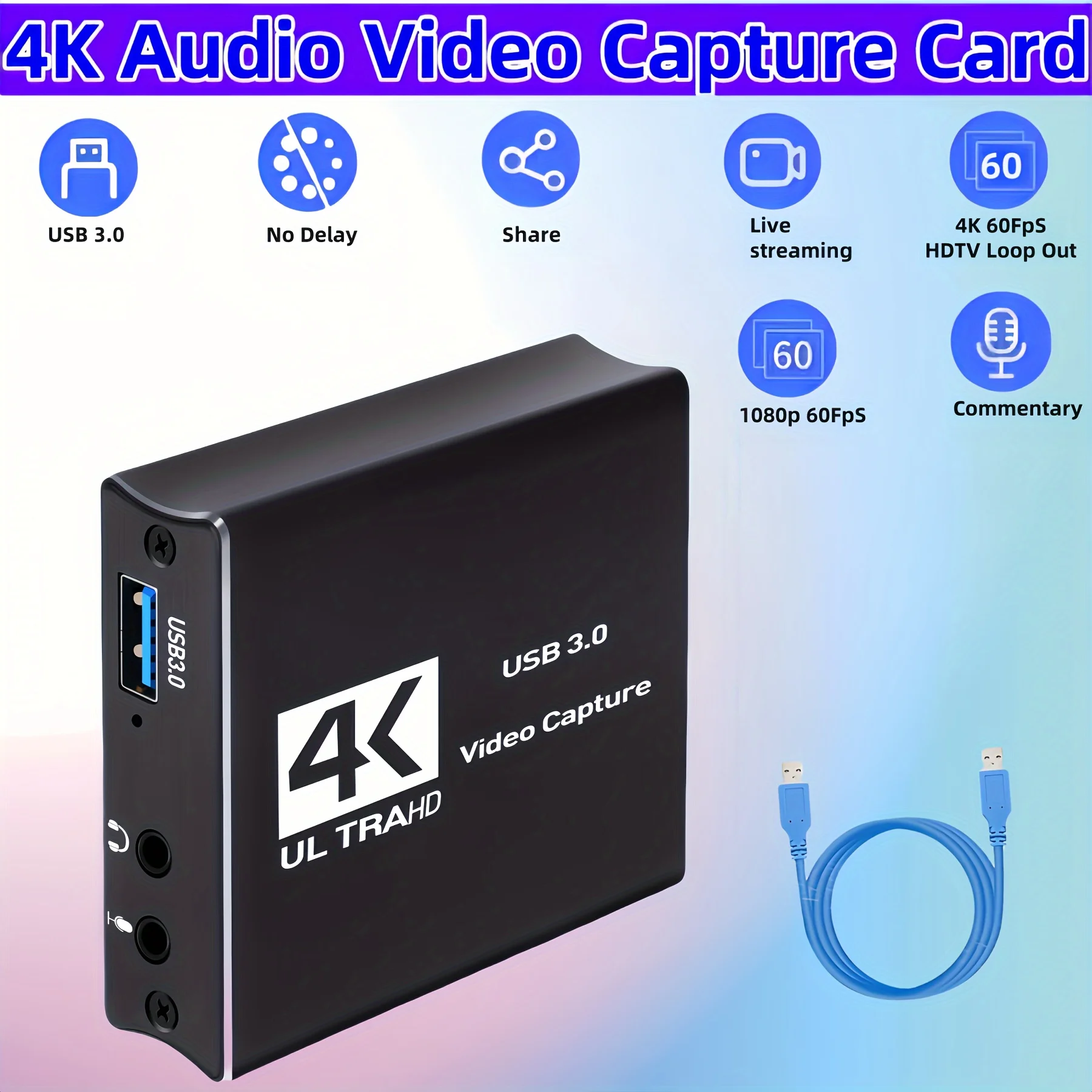 USB3.0 비디오 캡처 HDMI 카드 상자 Ps5 X - Capture Card 4K Hdmi 리뷰 및 가격