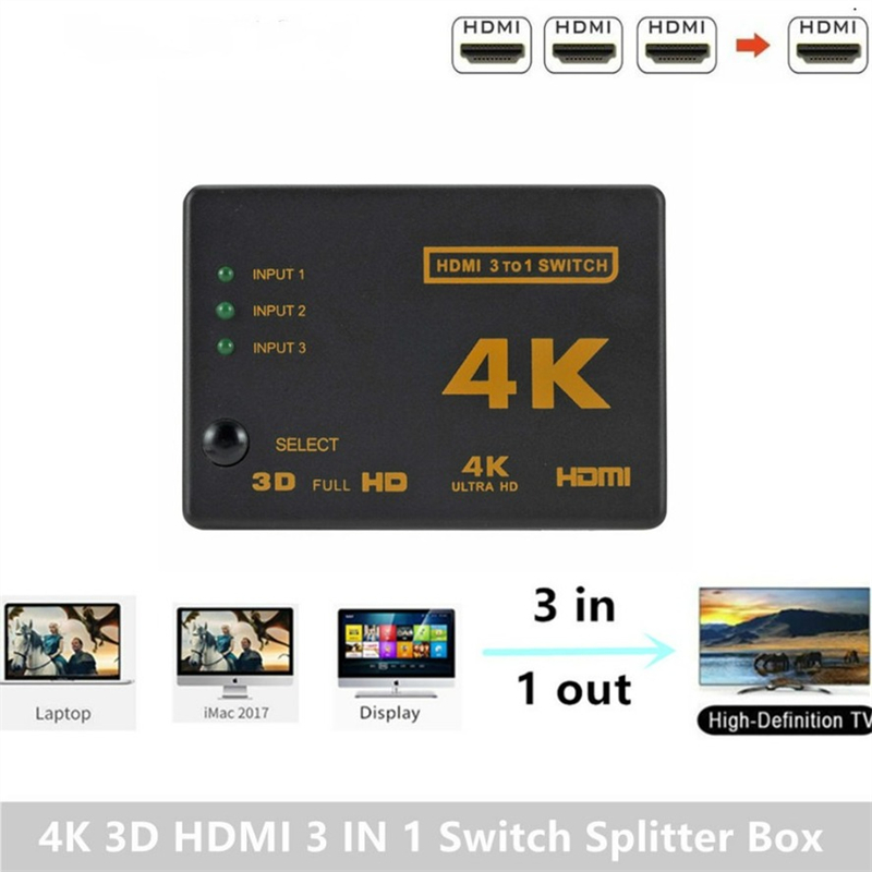 HDMI 호환 스위치 4K 스위처 3 in 1 out  - Esports Gaming Hub 리뷰 및 가격