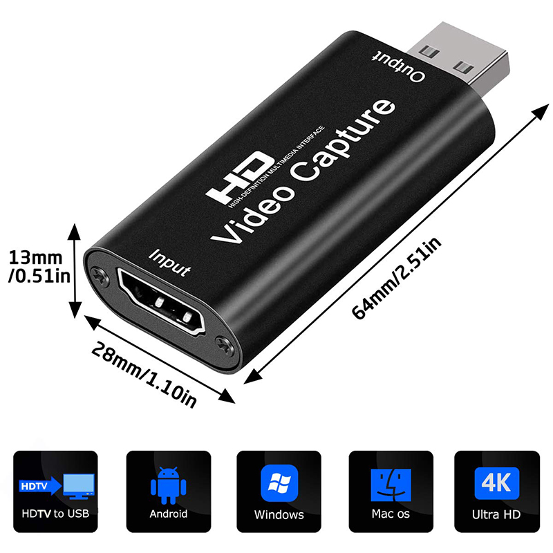 메탈 HDMI 호환 4K to USB2.0 비디오 캡처 - Capture Card 4K Hdmi 리뷰 및 가격