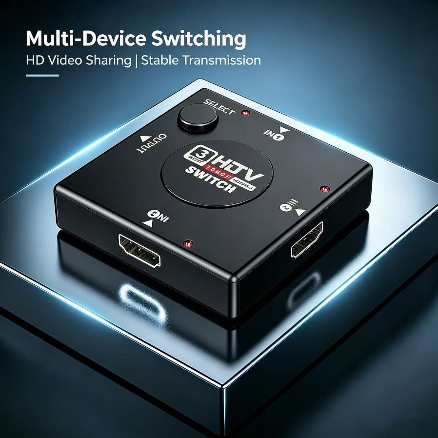 3x1 HDMI 호환 스위처 3 입력 1 출력 자동 스 - Esports Gaming Hub 리뷰 및 가격