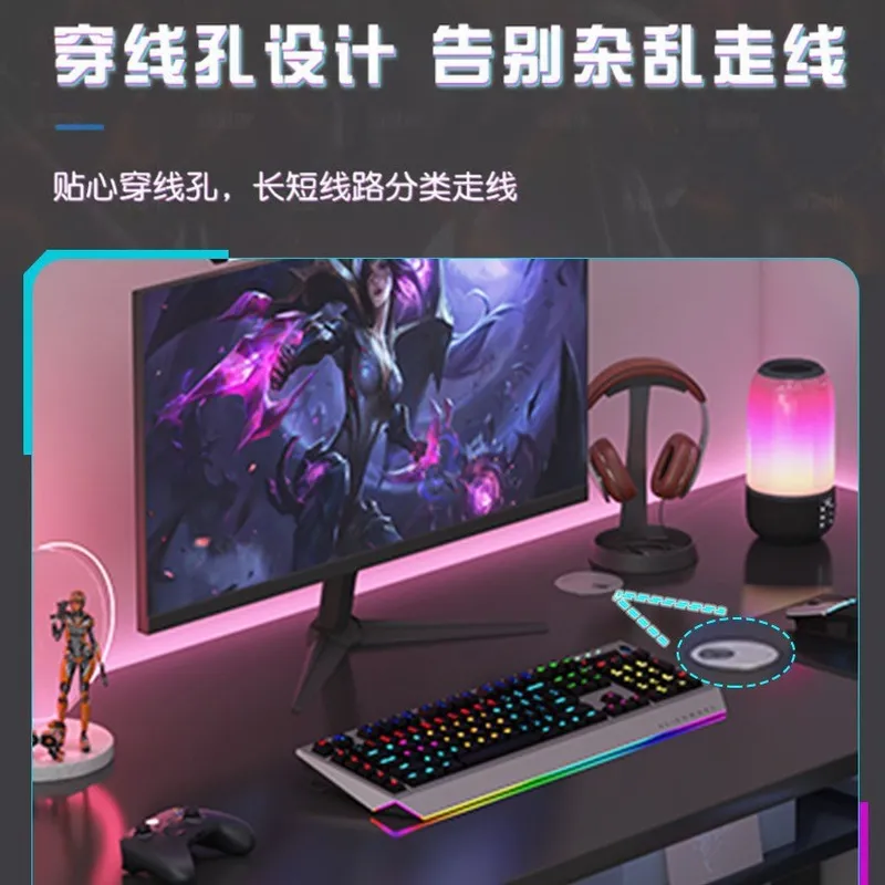 가정용 침실 학생 공부 테이블, 수납 공간이 있는 심플 - Esports Gaming Table 리뷰 및 가격